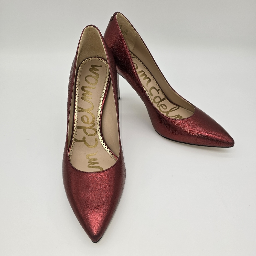 Sam Edelman "Hazel" Metallic Rust Heels - Picture 4 of 8